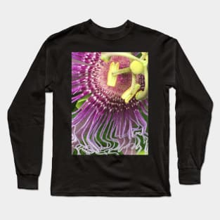 Passion Flower Detail Long Sleeve T-Shirt